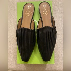 Black Leather Cecilia Mules Sam Edelman New Size 10 M
